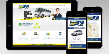 Sydney Minibus Hire <span></br>Website Design</span>