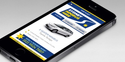 Sydney Minibus Hire <span></br>Website Design</span>