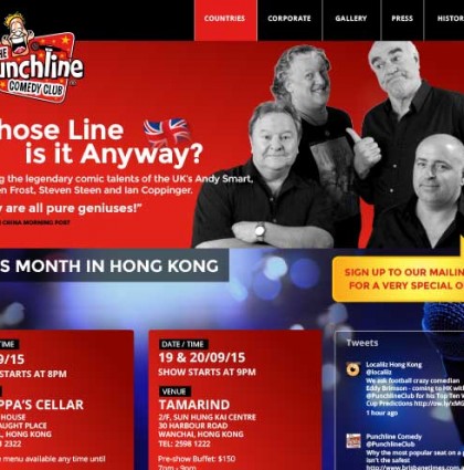 <span>Punchline Comedy Club</span> Website